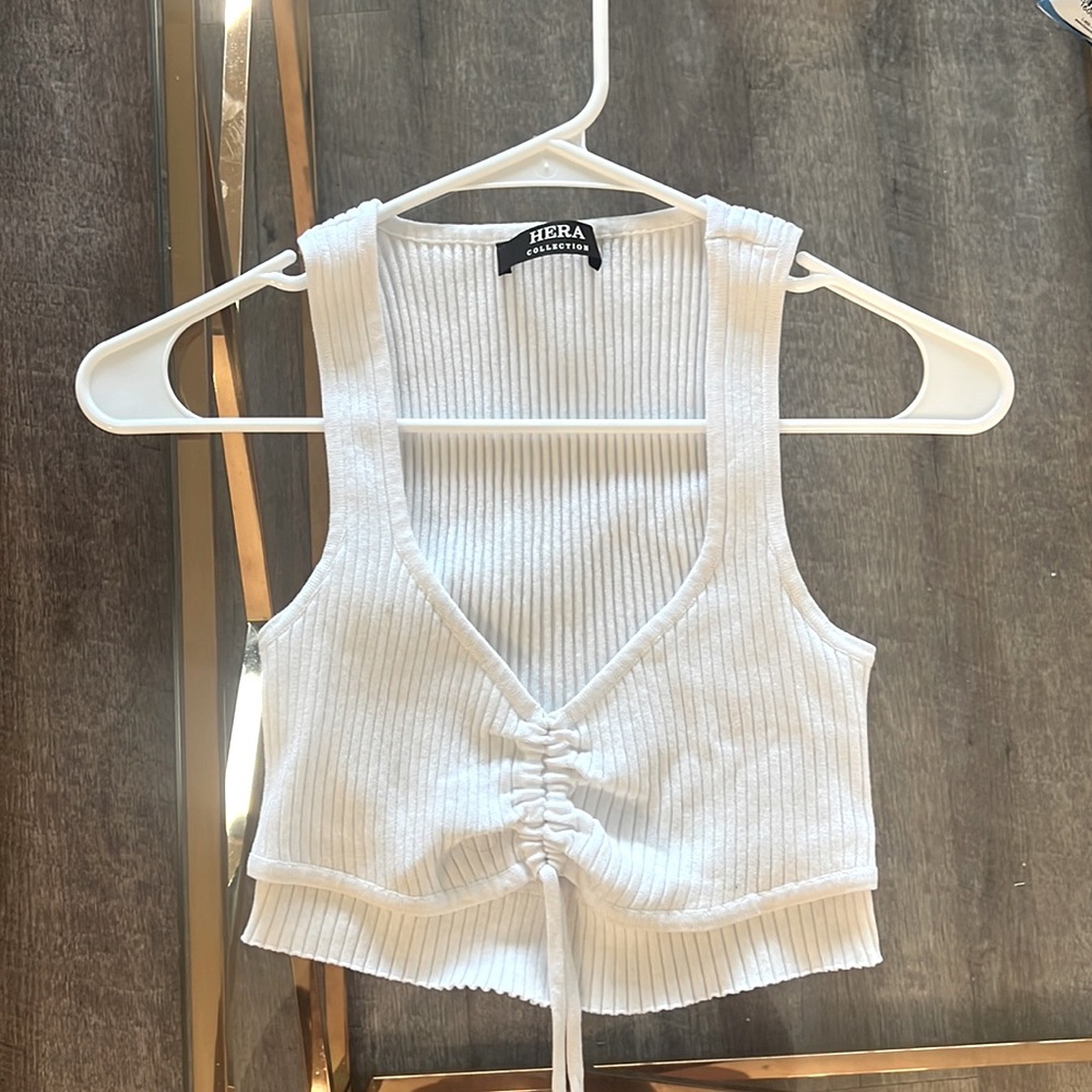 white crop top, never worn just too small for me